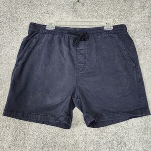 Todd Snyder Shorts Mens 37 Blue Chino 6 Inseam Elastic Waist Drawstring Stretch